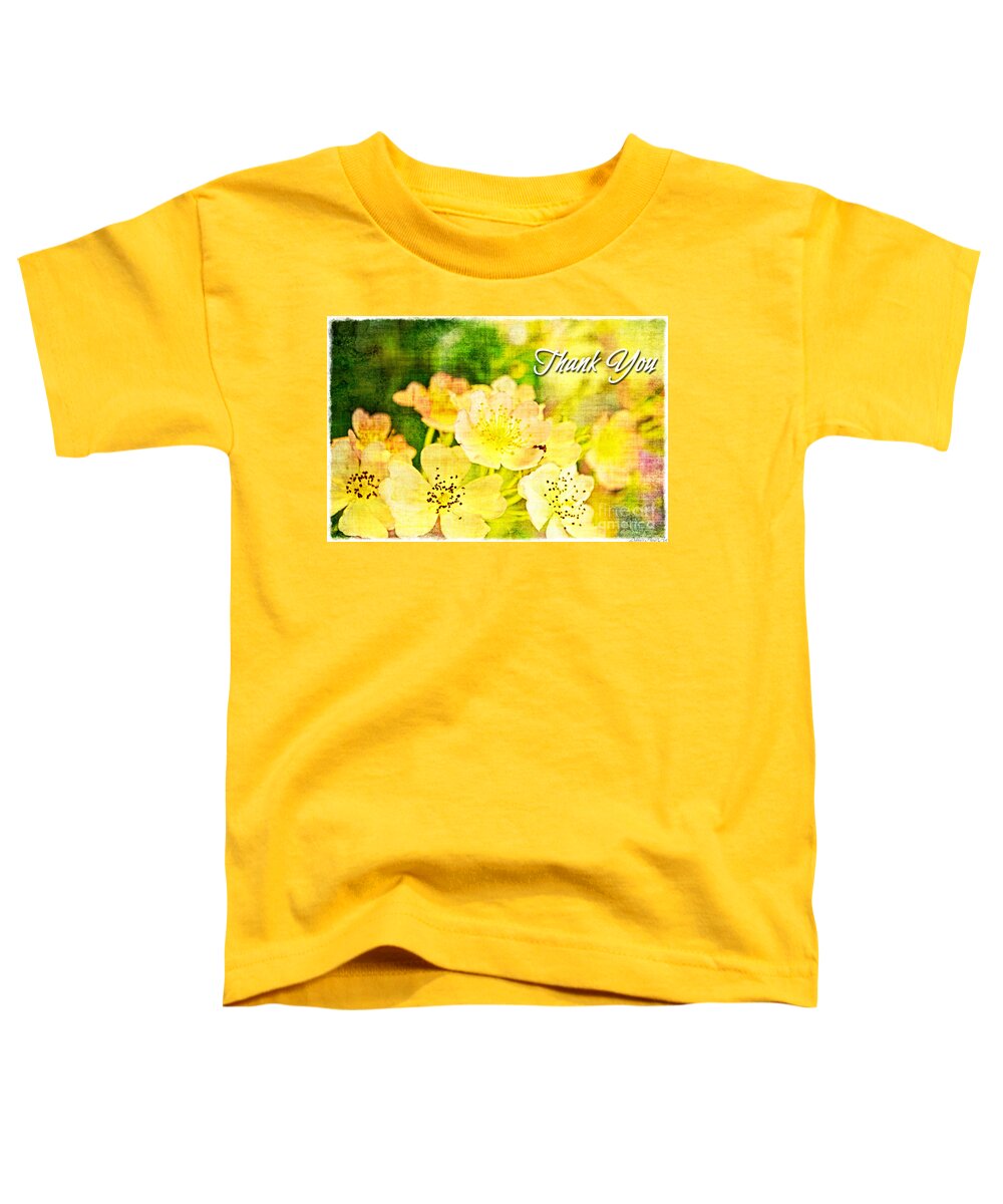 Tiny Toddler T-Shirt featuring the photograph Missouri Wildflower Mix 3 - Thank You Greeting Card by Debbie Portwood