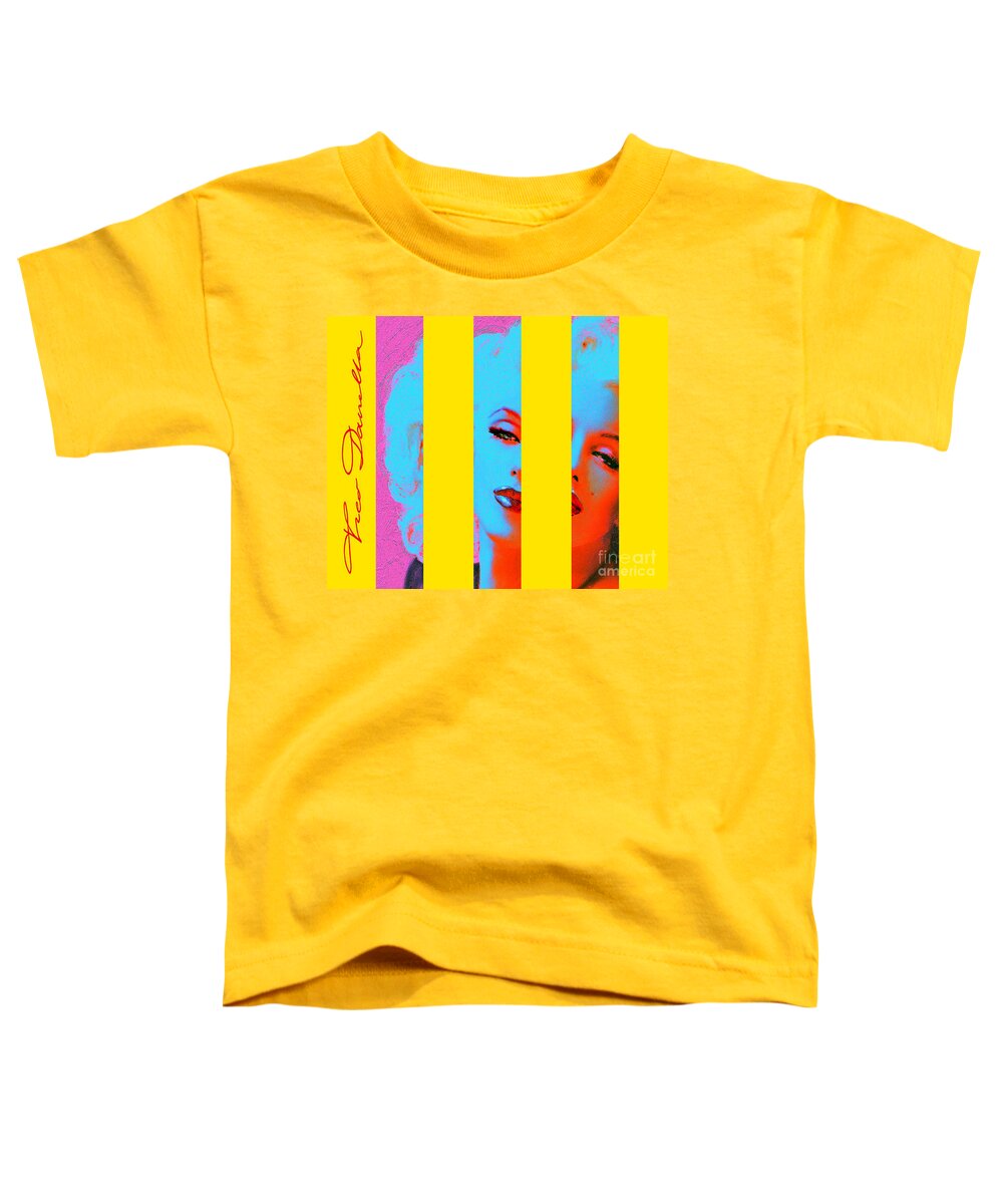 Theo Danella Toddler T-Shirt featuring the painting MMarilyn 130 SIS by Theo Danella
