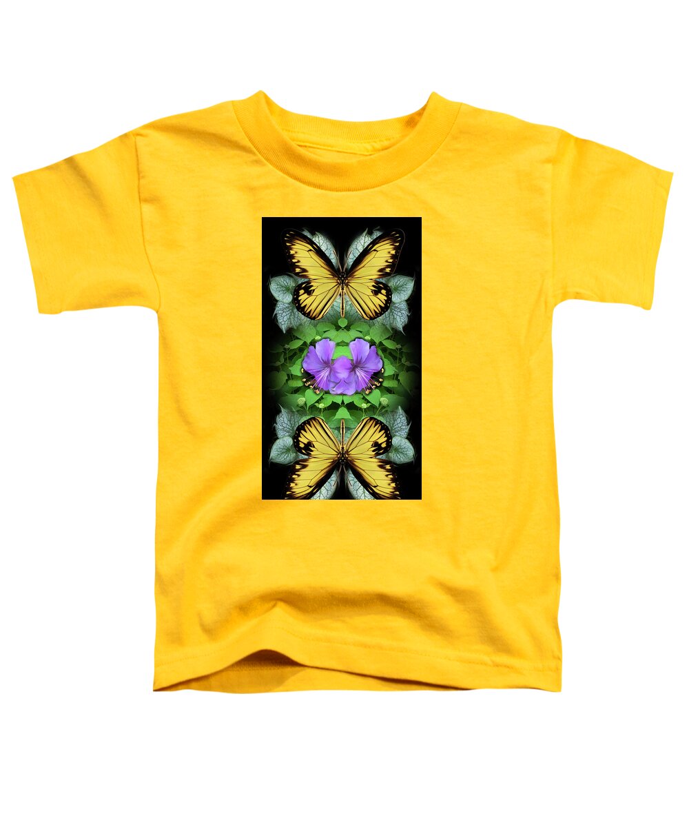Botanical Toddler T-Shirt featuring the photograph Purple Hibiscus by Bruce Frank