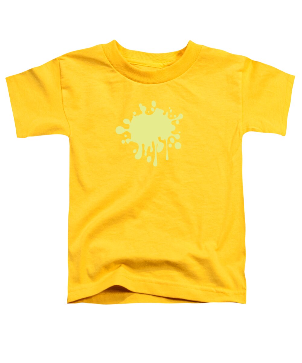 Solid Colors Toddler T-Shirt featuring the digital art Solid Yellow Pastel Color by Garaga Designs
