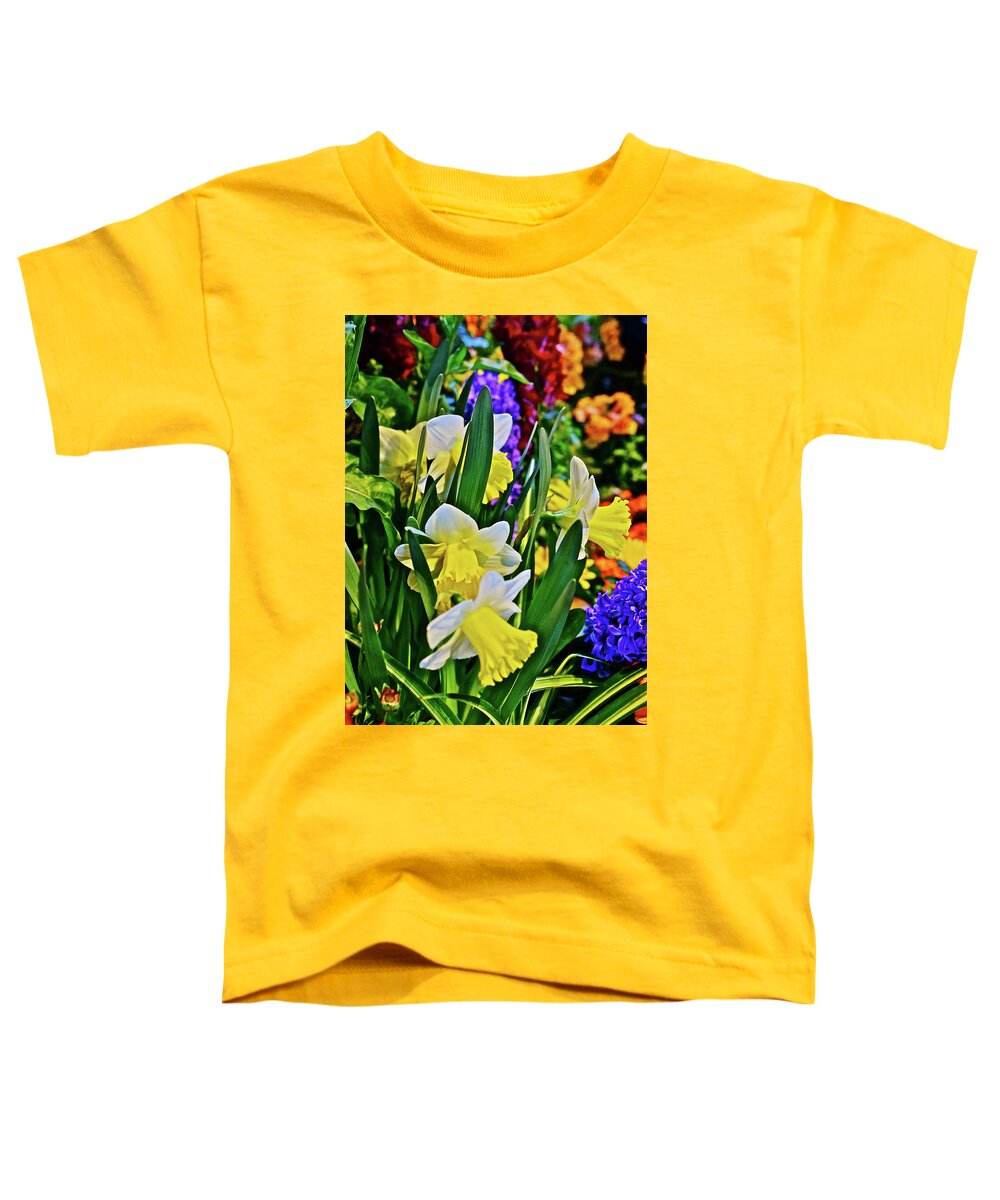 Spring Flowers Toddler T-Shirt featuring the photograph Spring Show 17 Happy Spring 4 by Janis Senungetuk