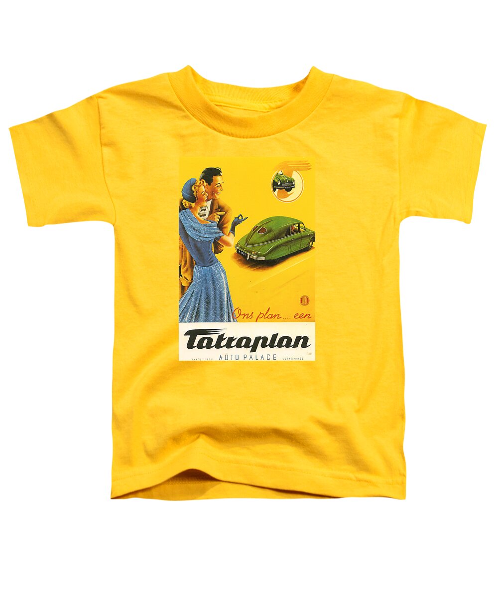 Tatra Toddler T-Shirt featuring the digital art Tatraplan by Georgia Clare