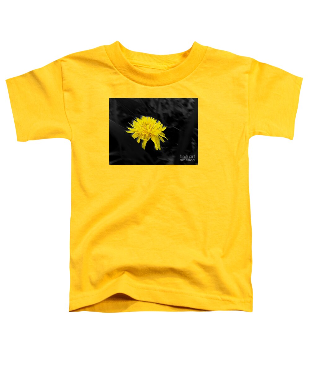 Yellow Flower Toddler T-Shirt featuring the photograph Yellow Motion by Maria Aduke Alabi