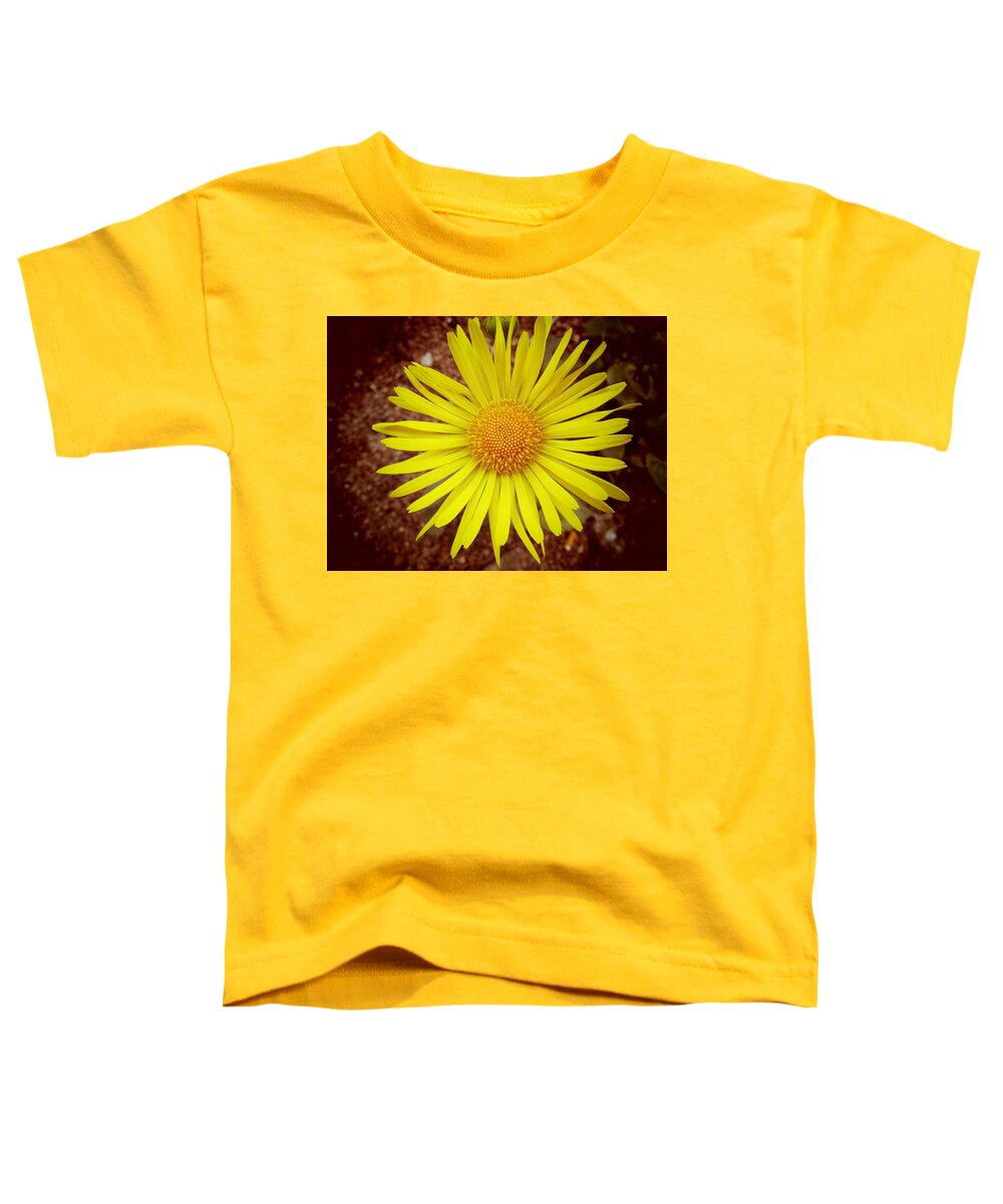 Flower Toddler T-Shirt featuring the photograph yellow Spring by Vesna Martinjak