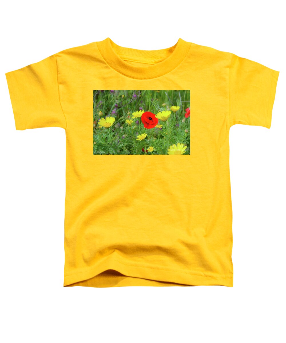 Bunch Toddler T-Shirt featuring the photograph The red spot #1 by Arik Baltinester