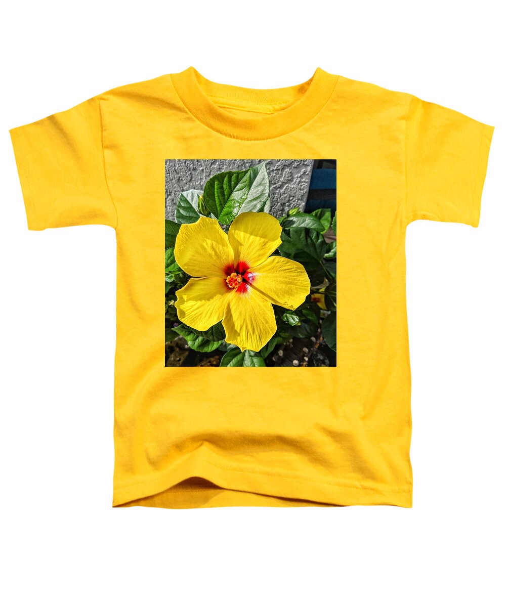 Flower Toddler T-Shirt featuring the photograph Bloom and Shine by Portia Olaughlin