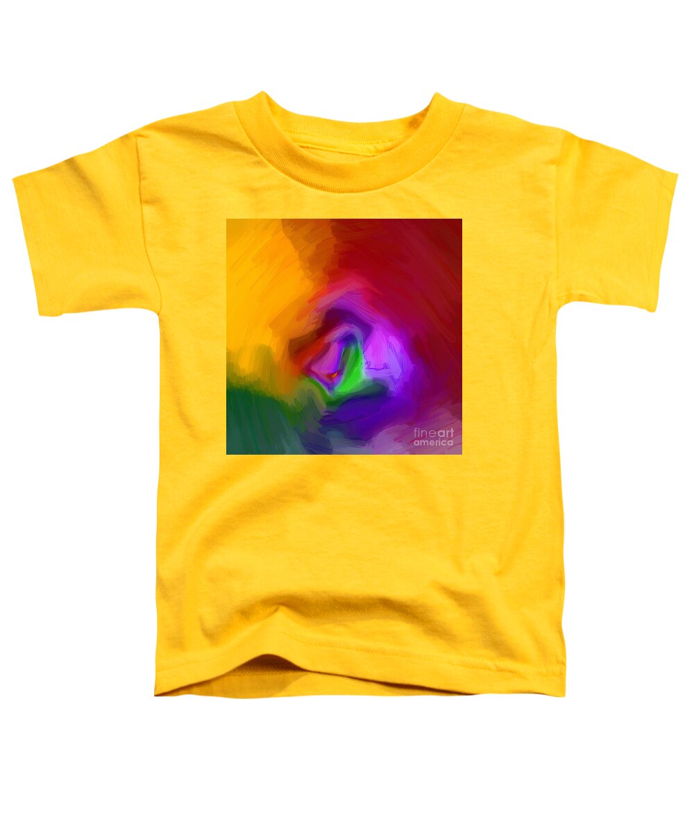 Abstract Toddler T-Shirt featuring the drawing Multiple Colored Abstract by Delynn Addams by Delynn Addams