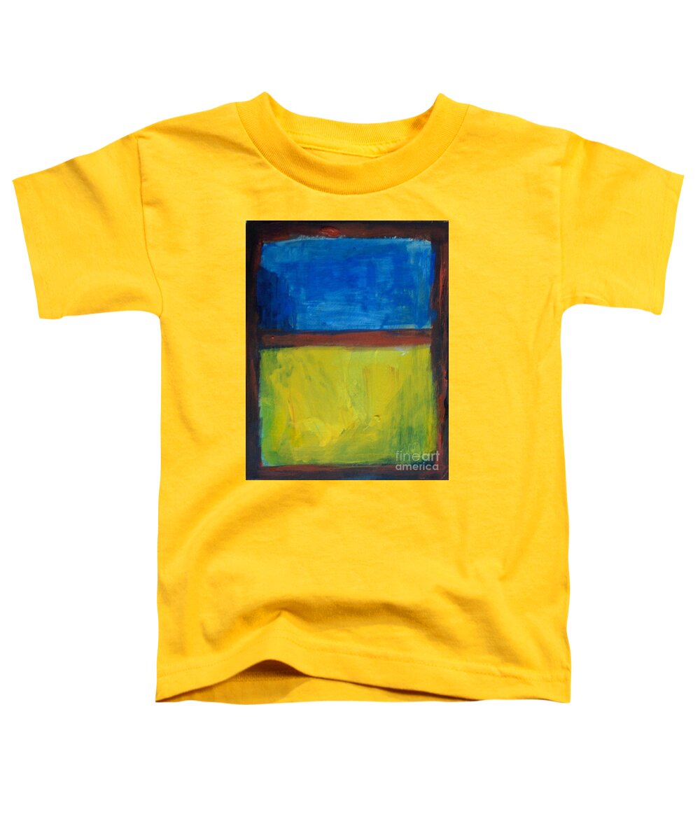 Abstract Toddler T-Shirt featuring the painting September Field Morning - by Vesna Antic by Vesna Antic