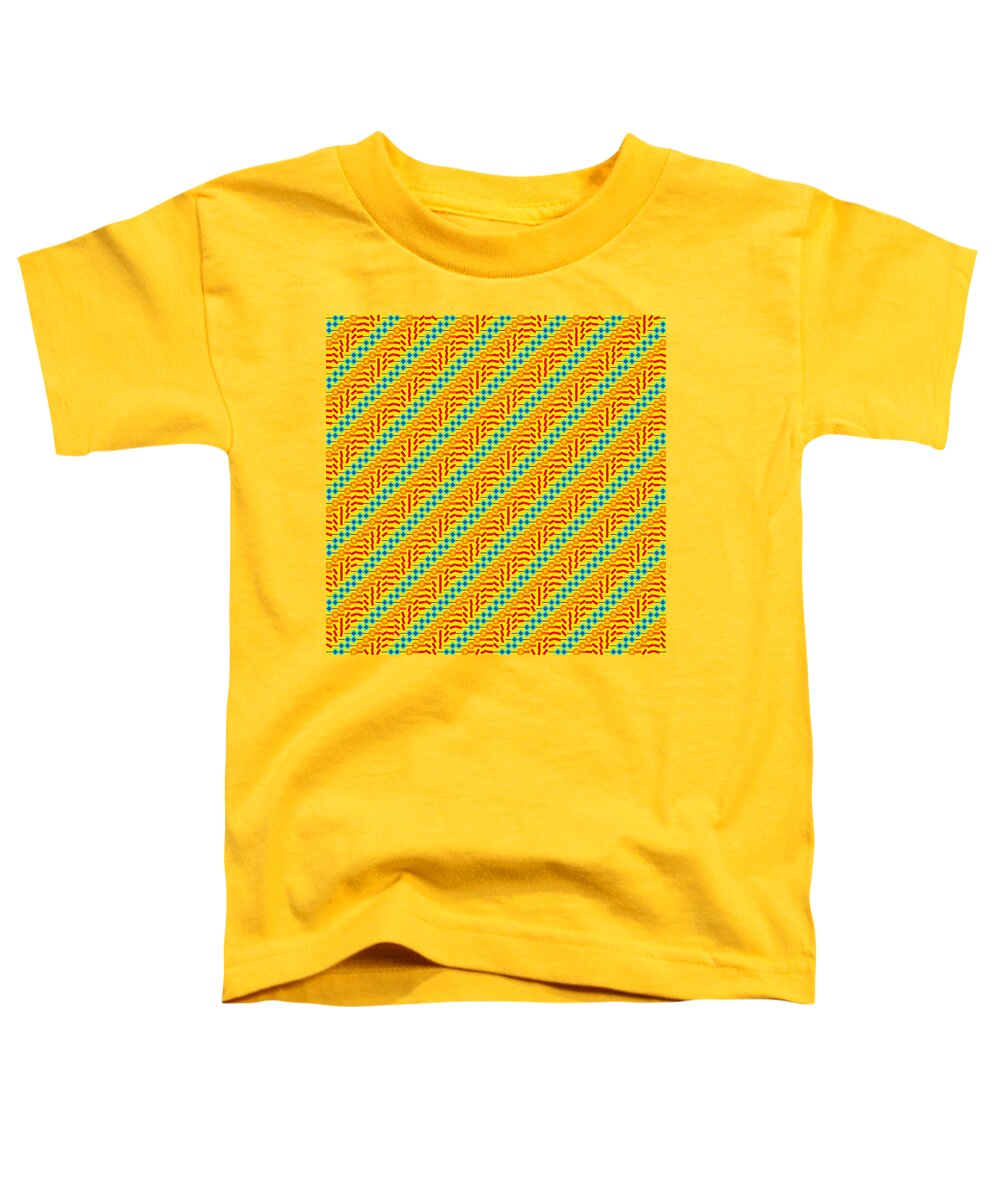 Abstract Toddler T-Shirt featuring the digital art Pattern 3 by Marko Sabotin