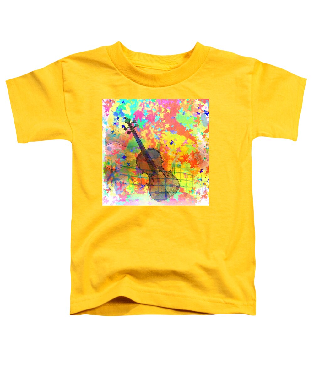 Blustery Toddler T-Shirt featuring the photograph Blustery Violin by Bill Cannon