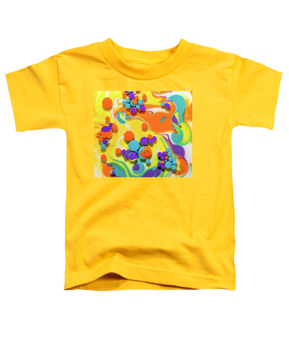 Abstract Toddler T-Shirt featuring the photograph Colorful Chaos by Elvira Peretsman