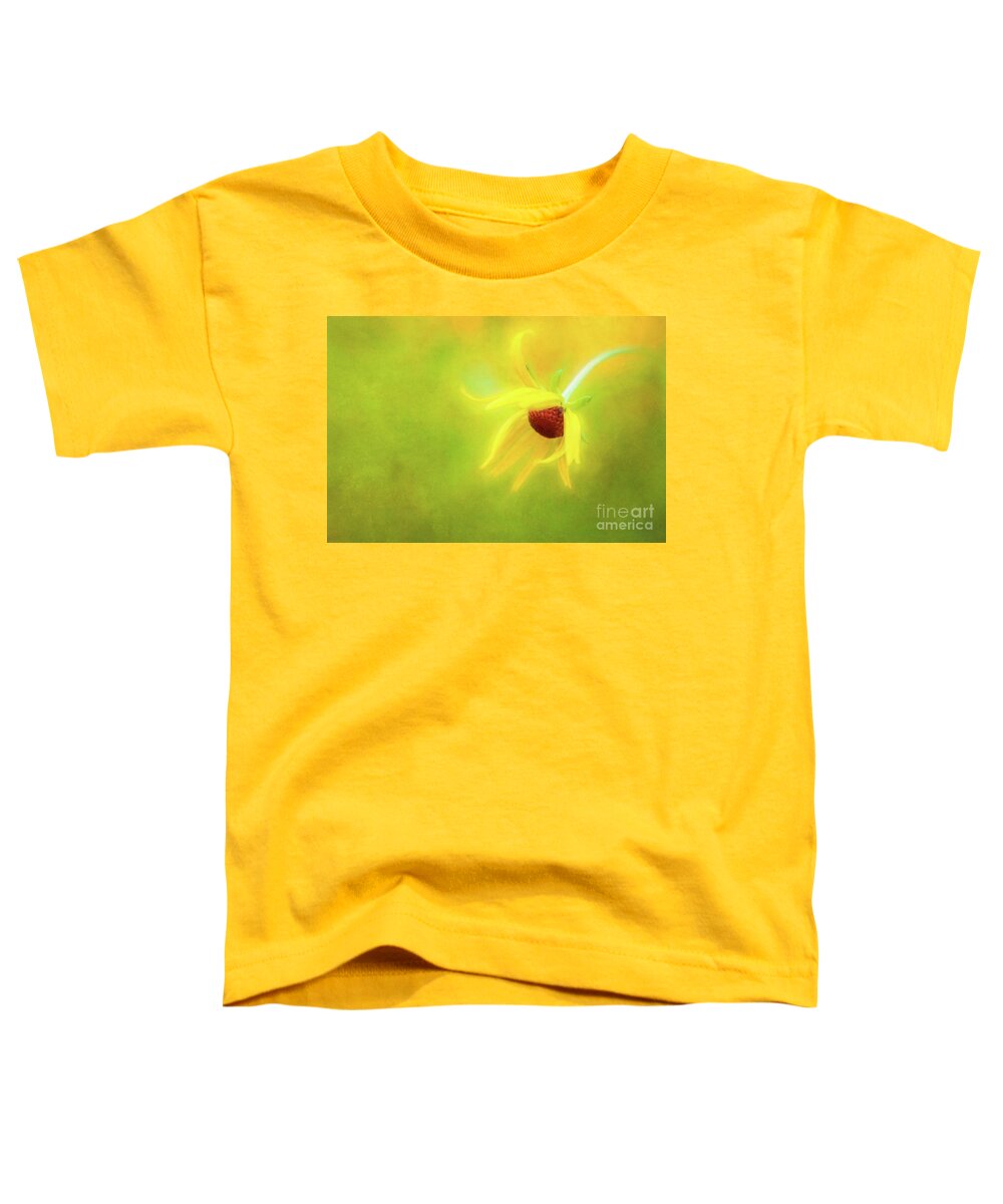 Black-eyed Susan Toddler T-Shirt featuring the digital art Dancing Petals in the Summer Garden by Anita Pollak