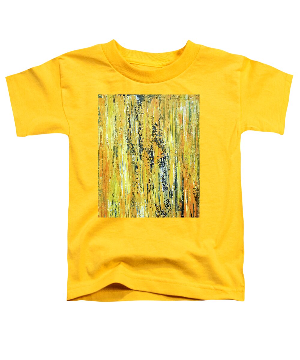 Abstract Toddler T-Shirt featuring the painting Fields of Gold by Dick Richards