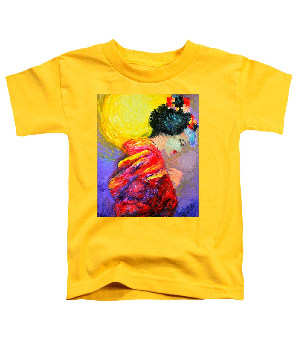  Toddler T-Shirt featuring the painting Meditation by Chiara Magni
