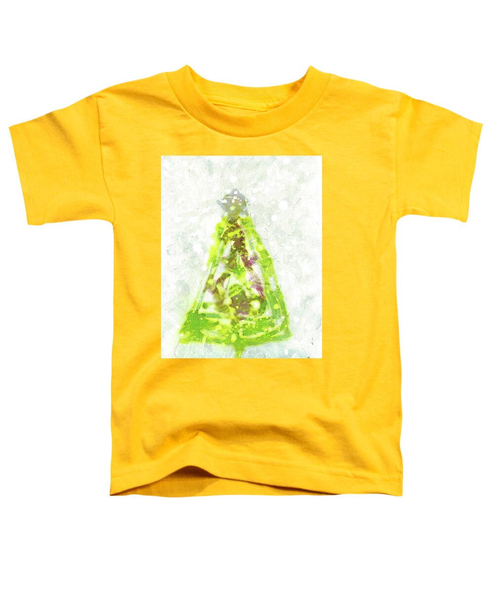 Christmas Toddler T-Shirt featuring the painting Merry Xmas by Katy Bishop
