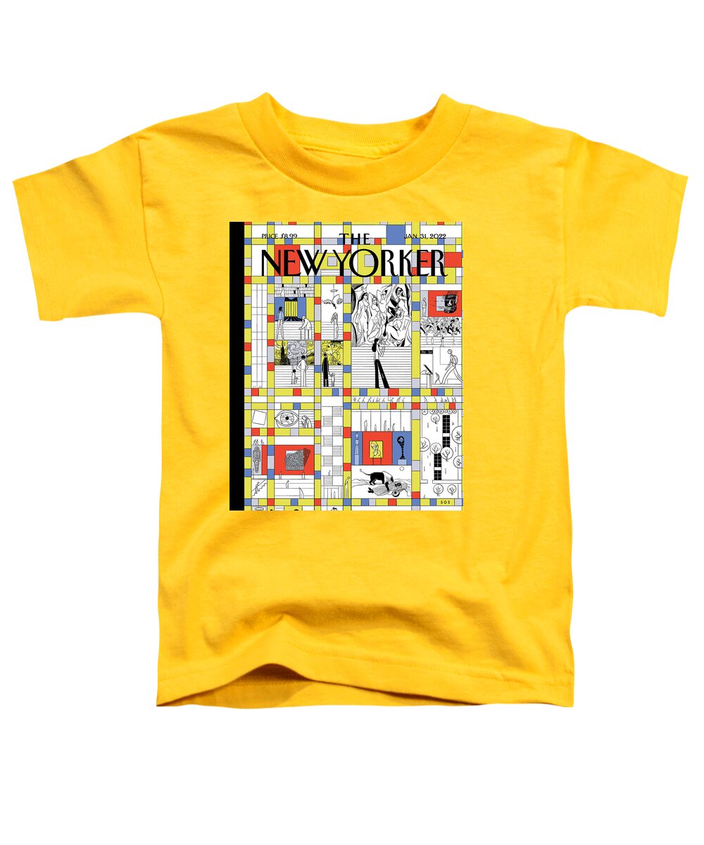 Modern Life Toddler T-Shirt featuring the painting Modern Life by Sergio Garcia Sanchez