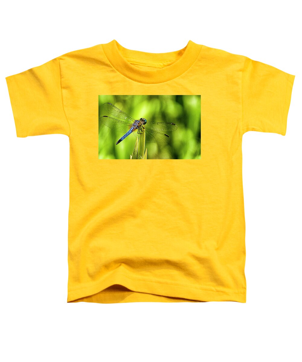 Dragonfly Toddler T-Shirt featuring the photograph Pensive Dragon by Bill Barber