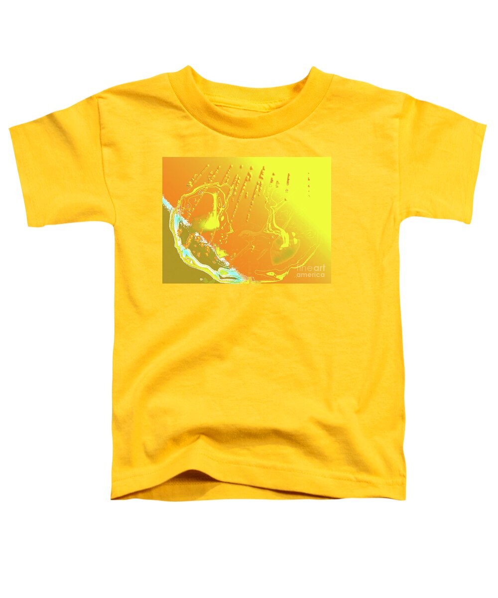 Solar Flares Toddler T-Shirt featuring the digital art Solar Flares by Alexandra Vusir