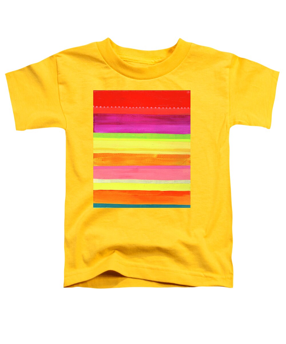 Abstract Art Toddler T-Shirt featuring the painting Stripe Study #2 by Jane Davies