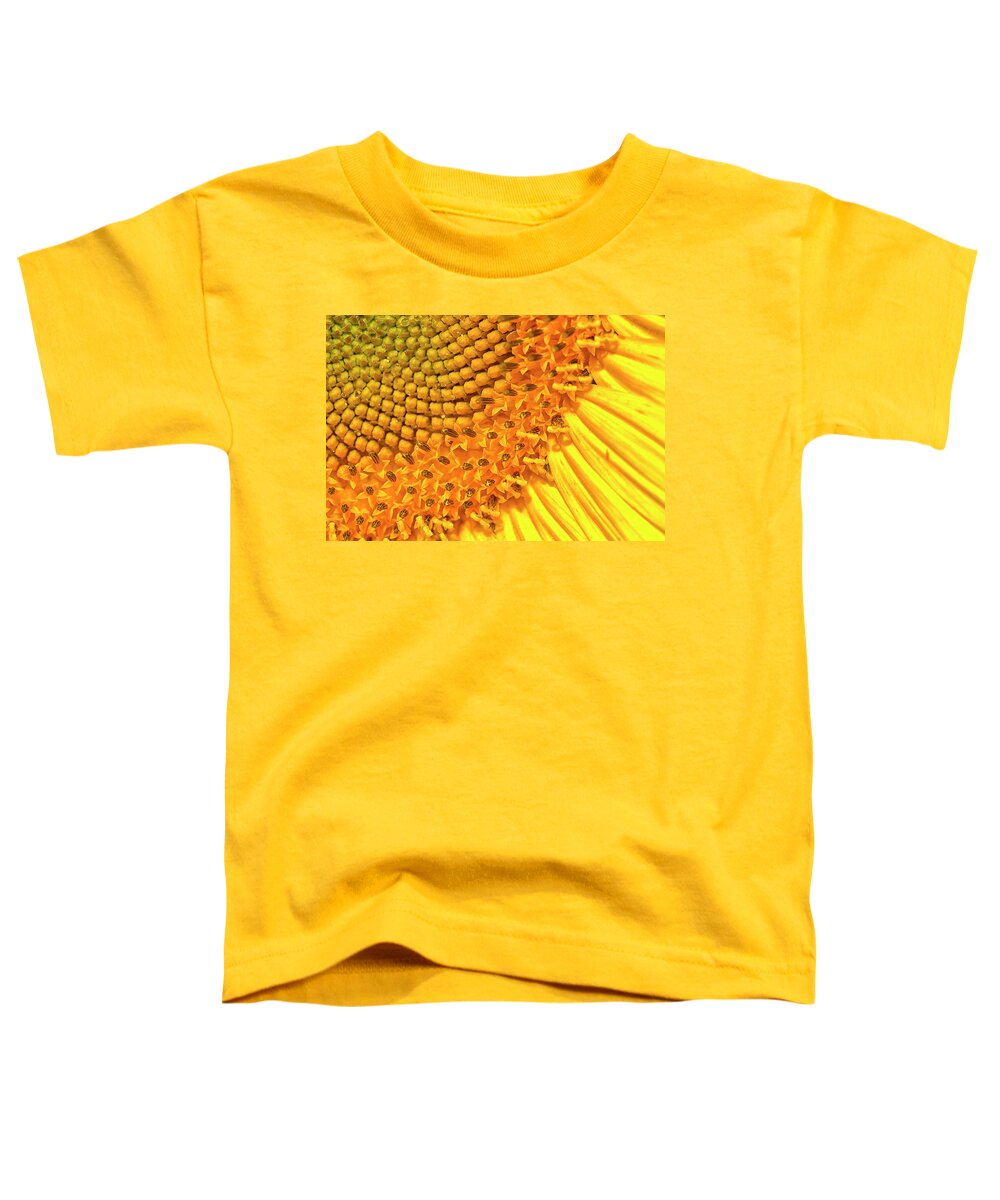 Sunflower Toddler T-Shirt featuring the photograph Sunflower - Up Close by Bill Barber