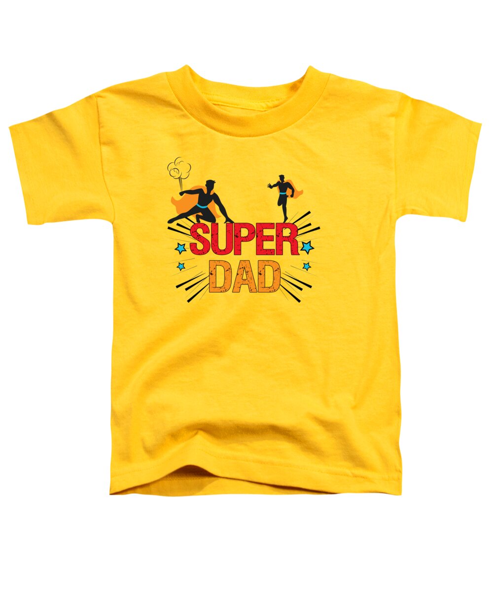 Dad Toddler T-Shirt featuring the digital art Super Dad by Doreen Erhardt