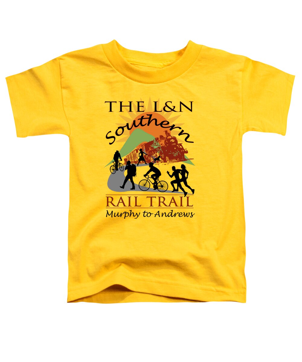 Train Toddler T-Shirt featuring the digital art The L and N Southern Rail Trail by Debra and Dave Vanderlaan