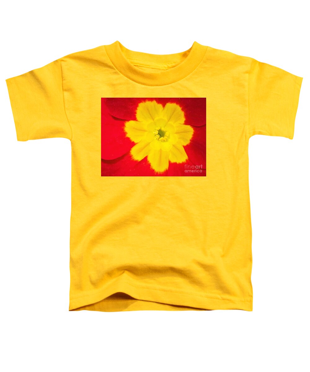 Primula Toddler T-Shirt featuring the photograph The Protective Primula by Tiesa Wesen