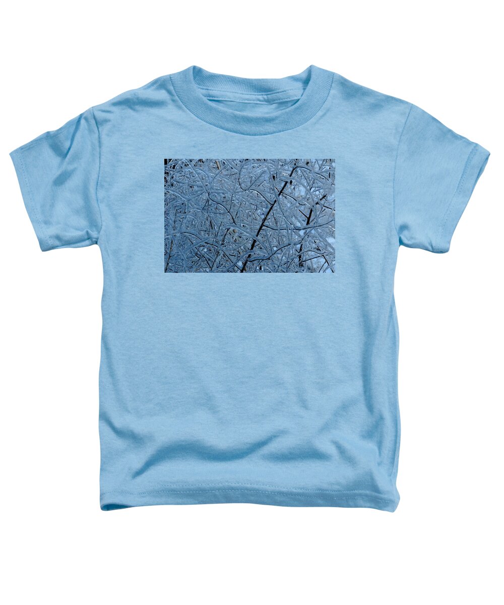 Ice Toddler T-Shirt featuring the photograph Vegetation After Ice Storm by Daniel Reed