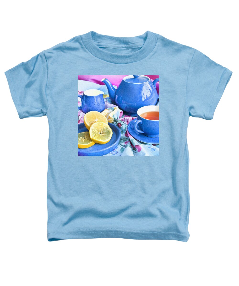 Square Format Toddler T-Shirt featuring the photograph Do You Take Lemon? by Theresa Tahara