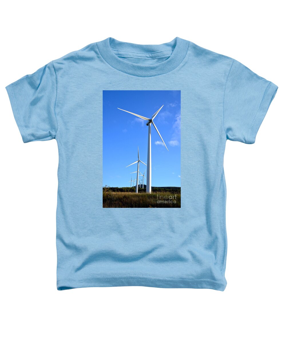 Windmill Toddler T-Shirt featuring the photograph Wind Turbine Farm #2 by Olivier Le Queinec