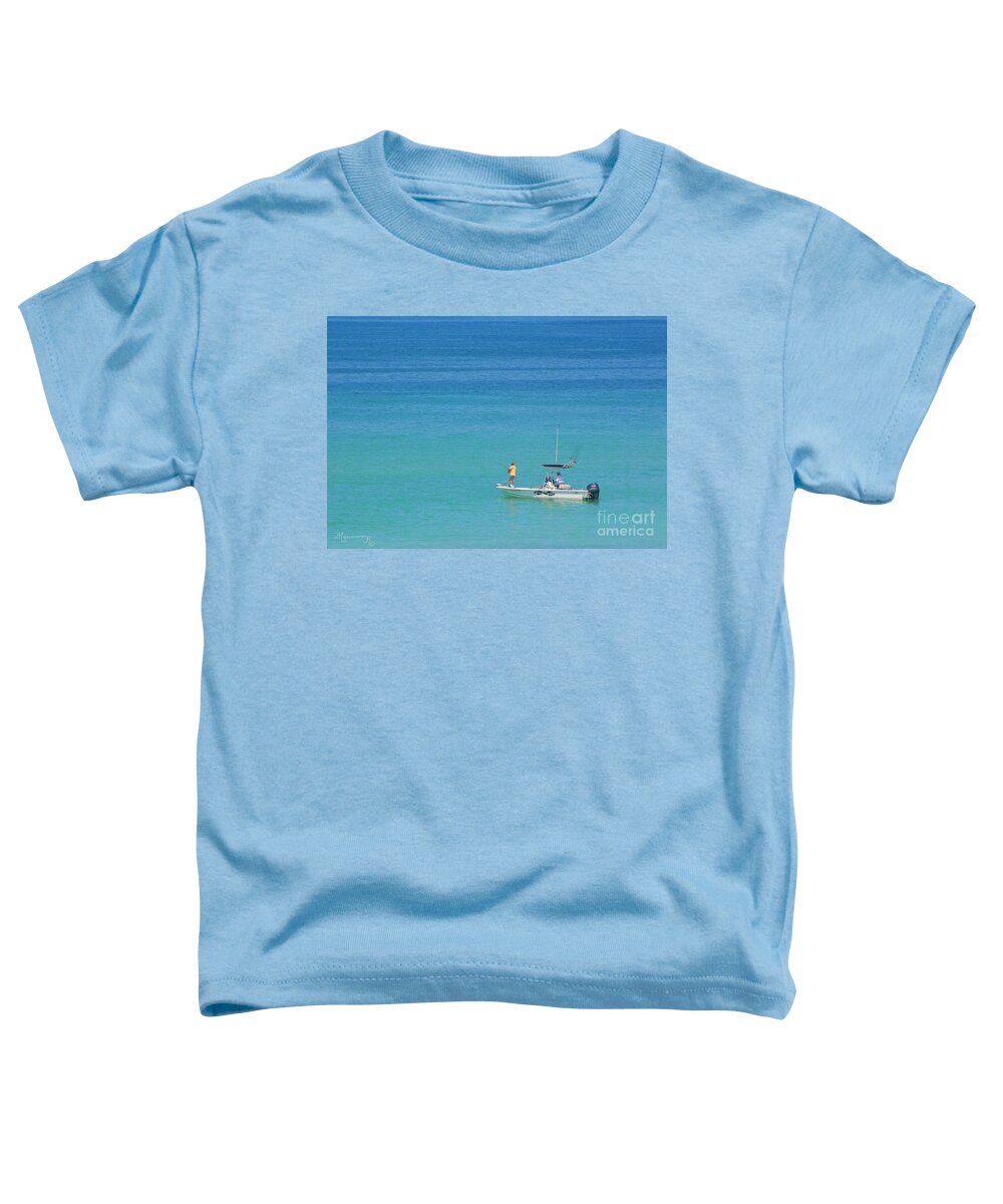 Boat Toddler T-Shirt featuring the photograph A Great Way To Spend A Day by Mariarosa Rockefeller