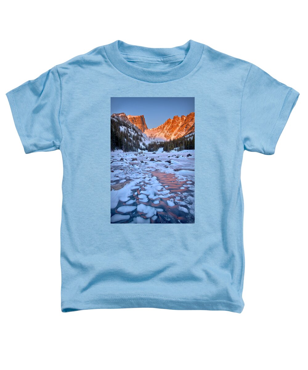 Rocky Mountain National Park Toddler T-Shirt featuring the photograph Dream Lake - Rocky Mountain National Park by Ronda Kimbrow