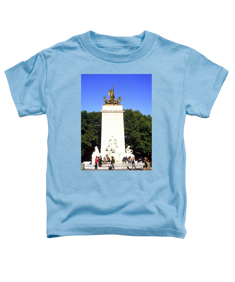 Entrance Toddler T-Shirt featuring the photograph Entrance to Central Park 1984 by Gordon James