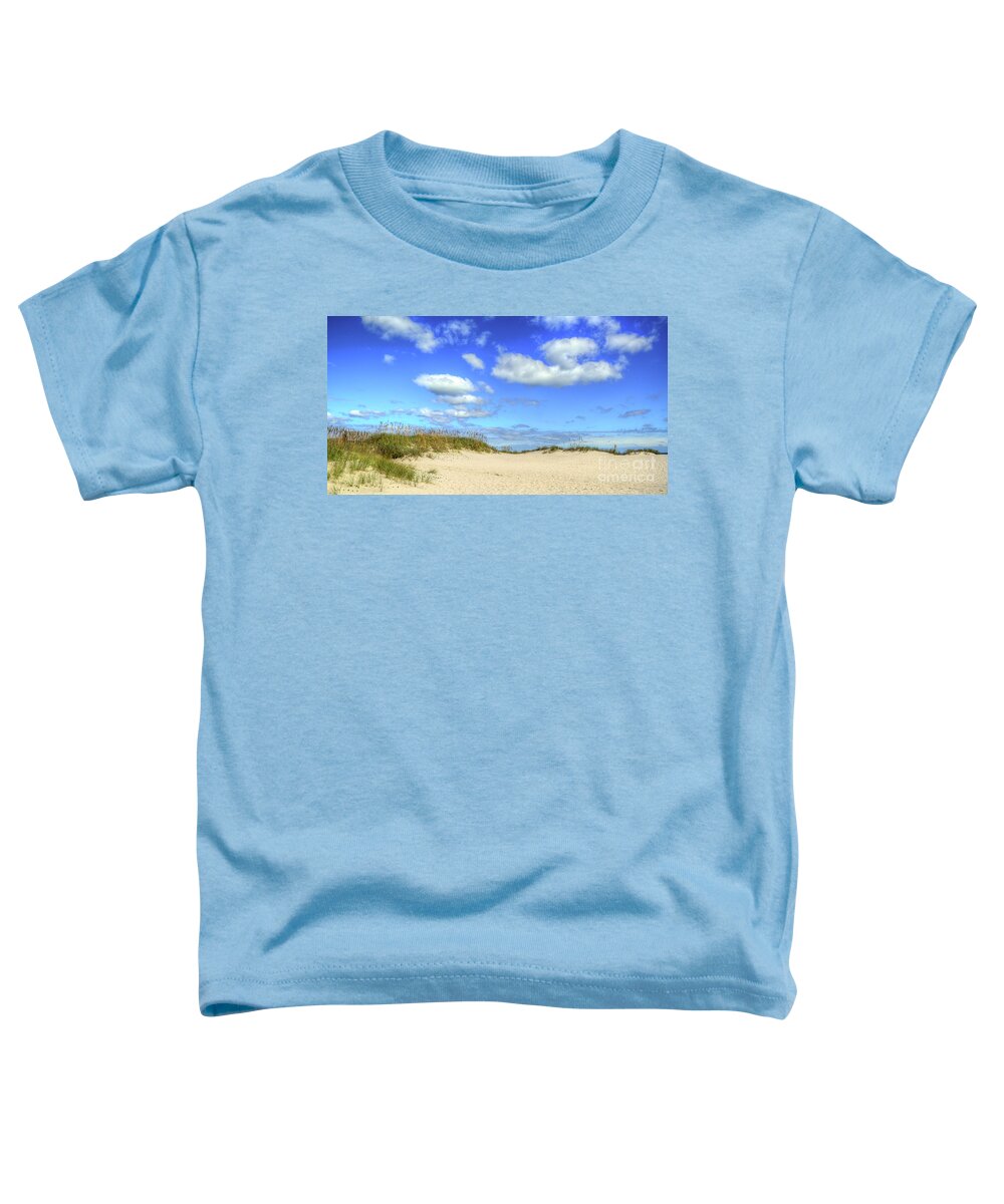 Beach Toddler T-Shirt featuring the photograph Fair Weather Along The Beach by Kathy Baccari