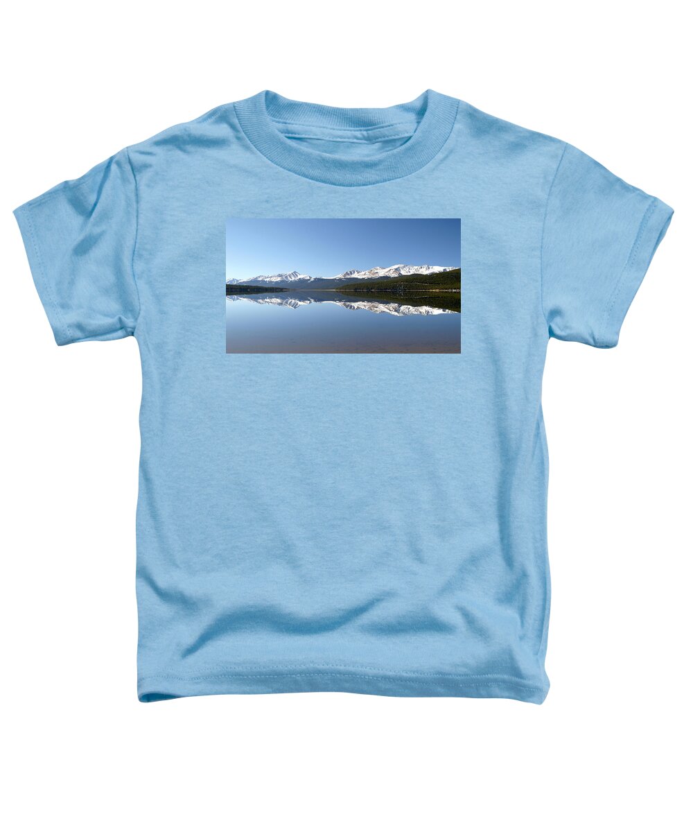 Colorado Toddler T-Shirt featuring the photograph Flat Water by Jeremy Rhoades