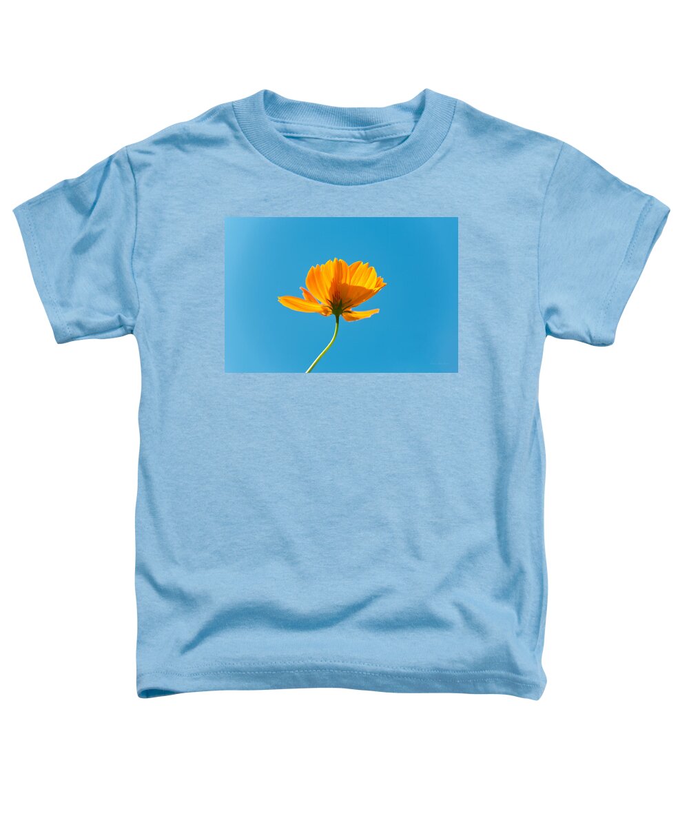 Orange Toddler T-Shirt featuring the photograph Flower - Growing up in Brooklyn by Mike Savad