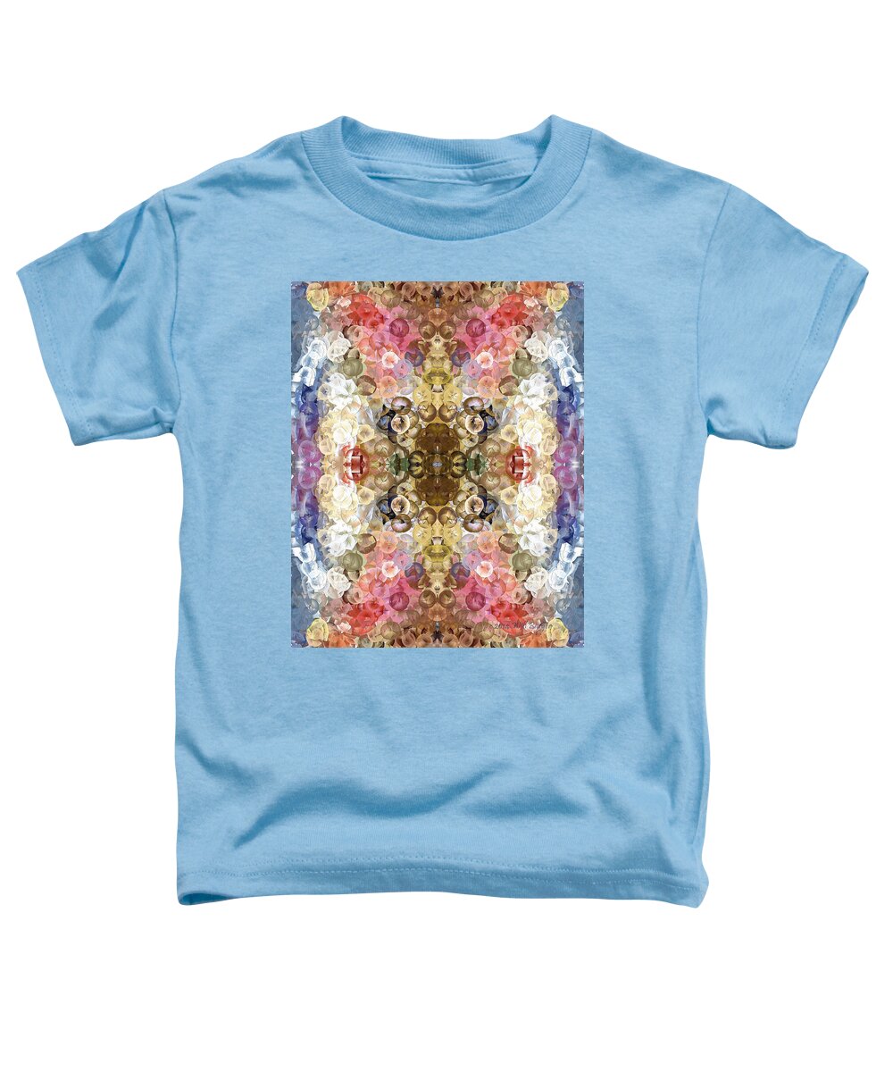 Abstract Toddler T-Shirt featuring the painting Flowers for the Fish 2P by Will Barger