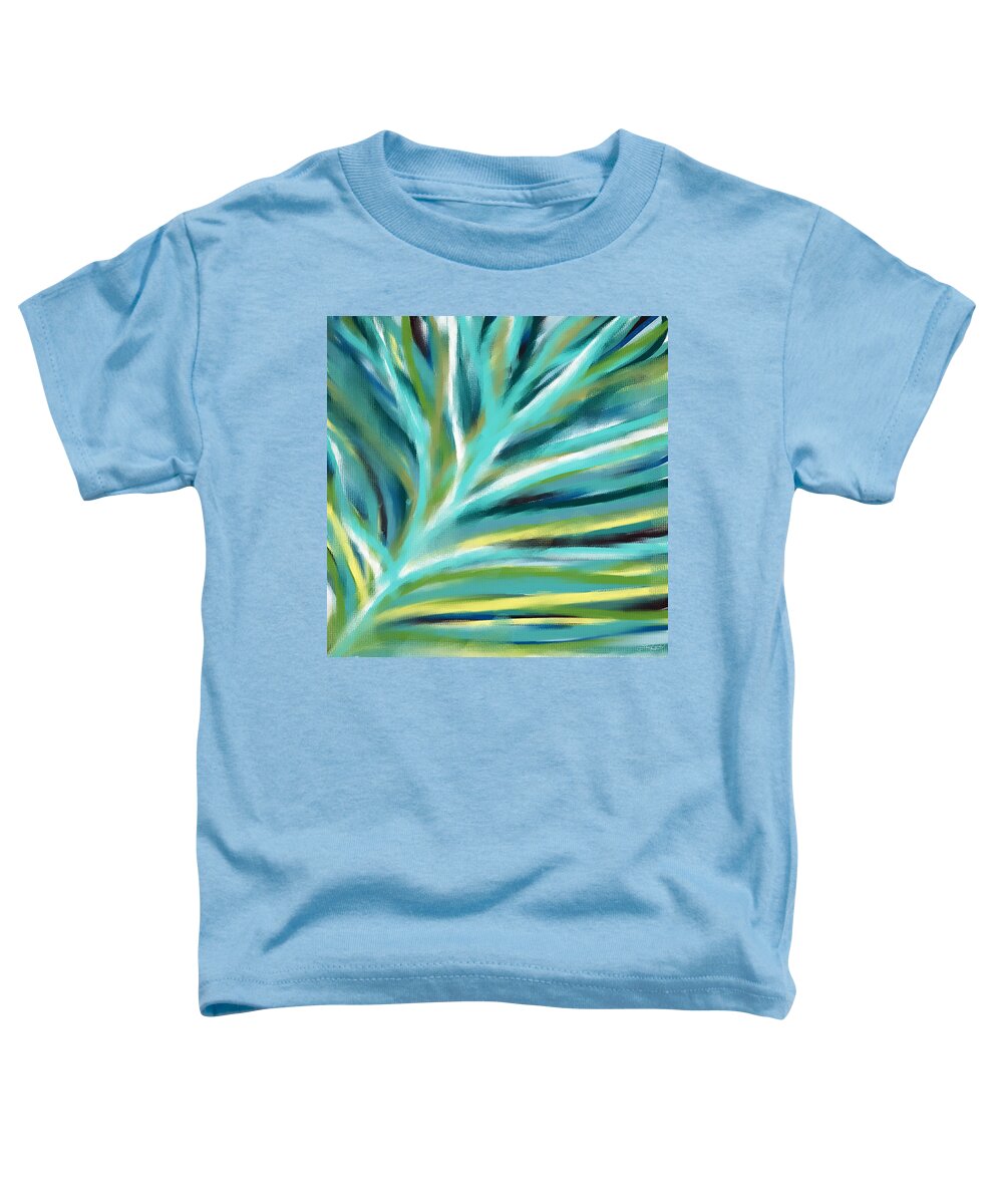 Turquoise Toddler T-Shirt featuring the painting Funky Shades by Lourry Legarde