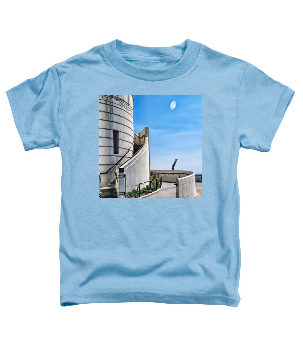 Griffith Observatory Toddler T-Shirt featuring the photograph Griffith stairs by Camille Lopez