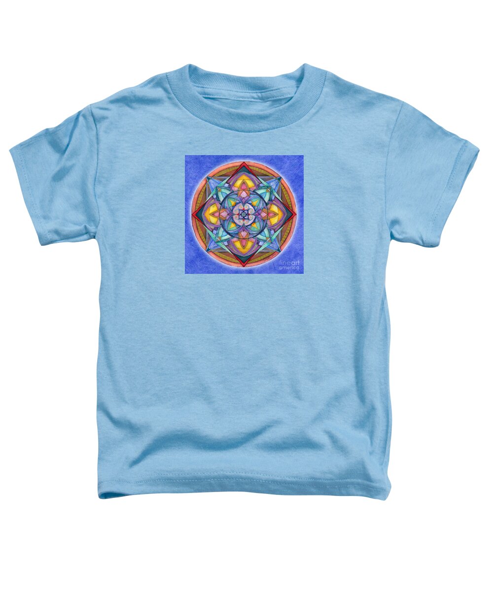 Mandala Art Toddler T-Shirt featuring the painting Harmony Mandala by Jo Thomas Blaine