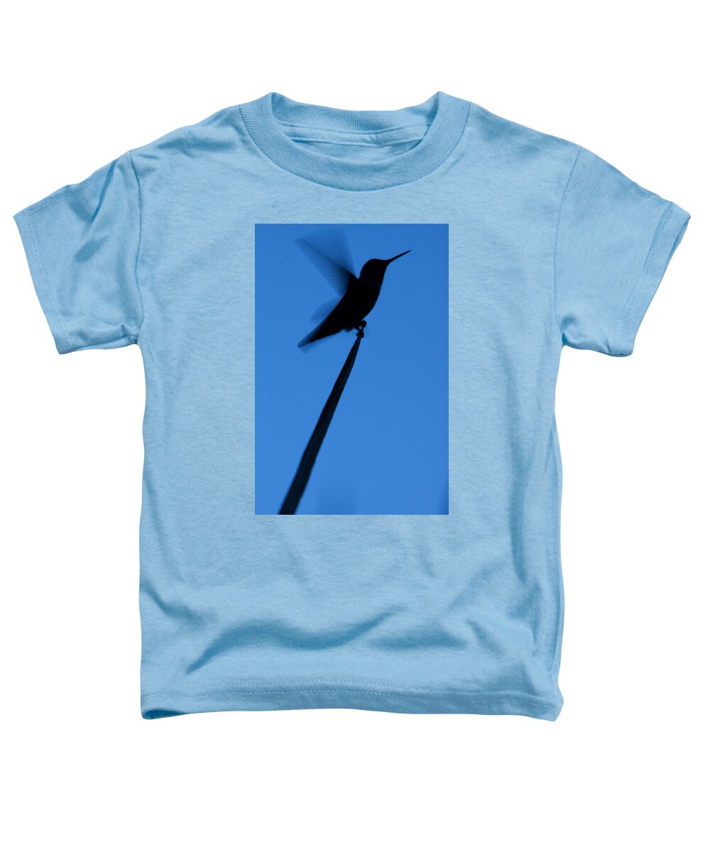 America Toddler T-Shirt featuring the photograph Hummingbird Silhouette by John Wadleigh