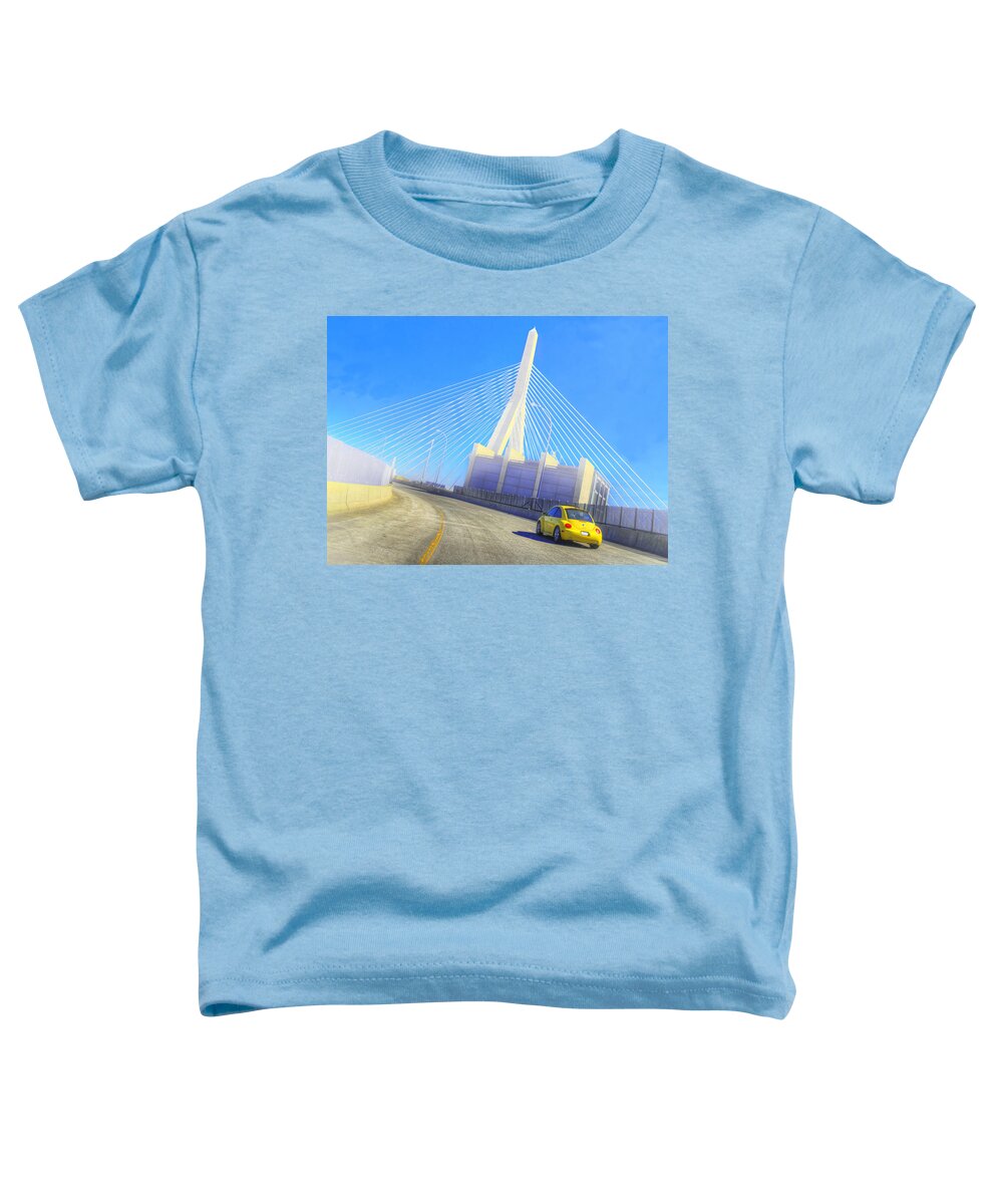 Boston Toddler T-Shirt featuring the photograph Interstate 93 in Boston by Rick Mosher