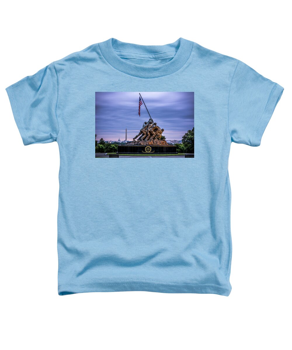 Iwo Jima Monument Toddler T-Shirt featuring the photograph Iwo Jima Monument by David Morefield