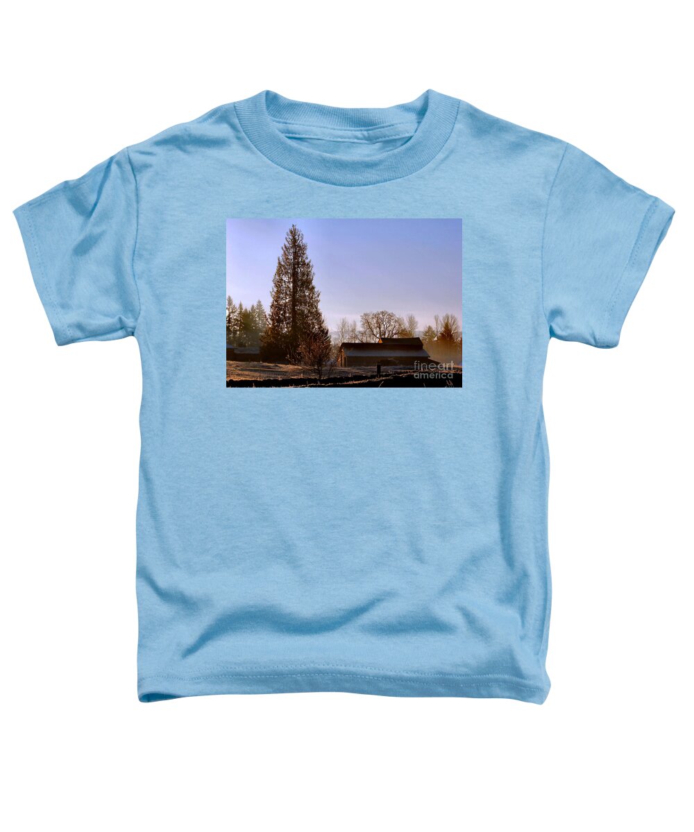Landscape Toddler T-Shirt featuring the photograph Just After Dawn by Rory Siegel