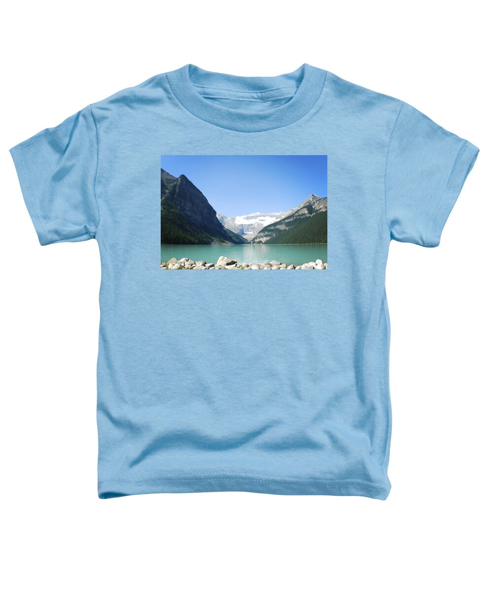 Lake Louise Toddler T-Shirt featuring the photograph Lake Louise Alberta Canada by Terry DeLuco