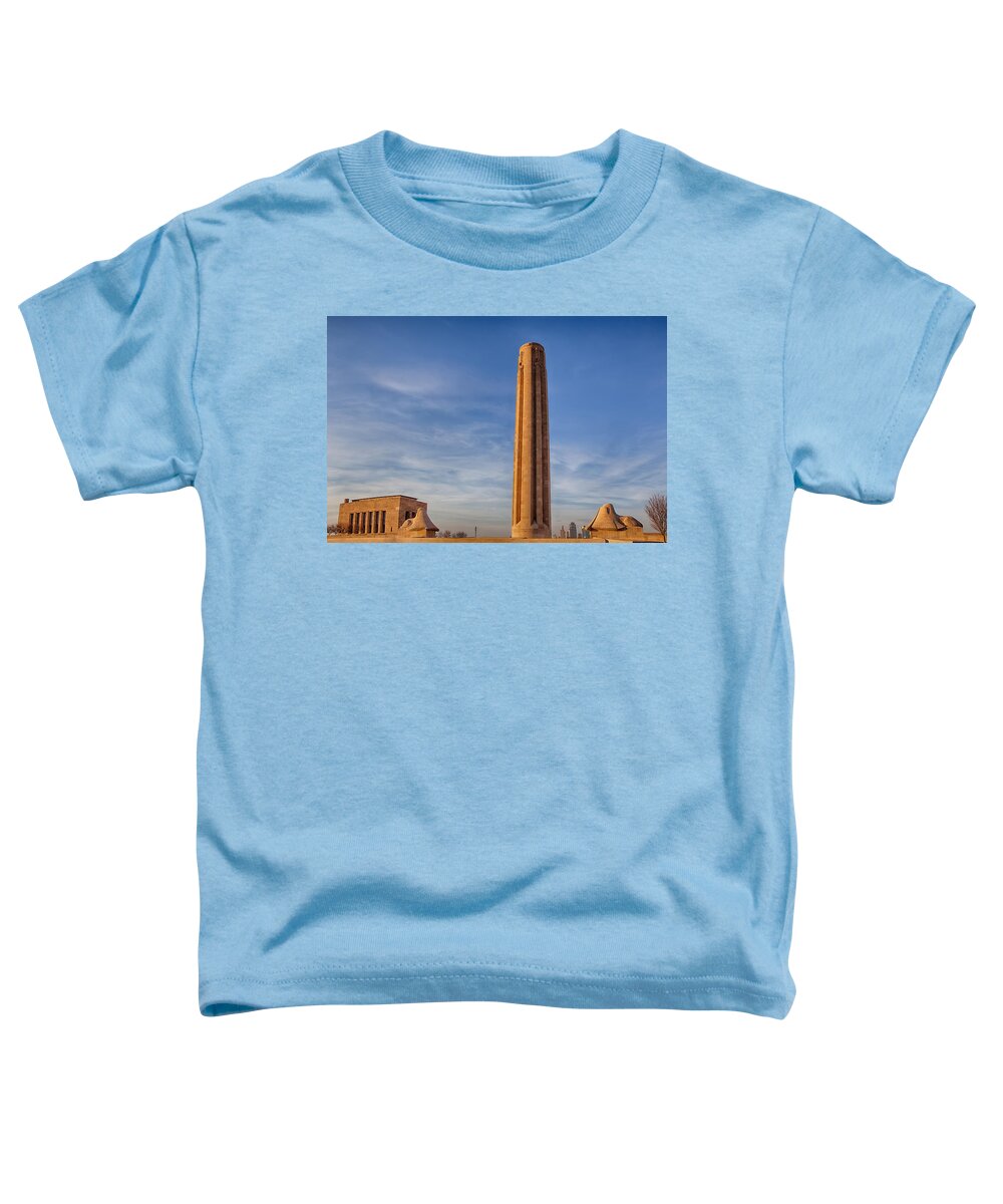Kansas City Toddler T-Shirt featuring the photograph Liberty Memorial by Sennie Pierson
