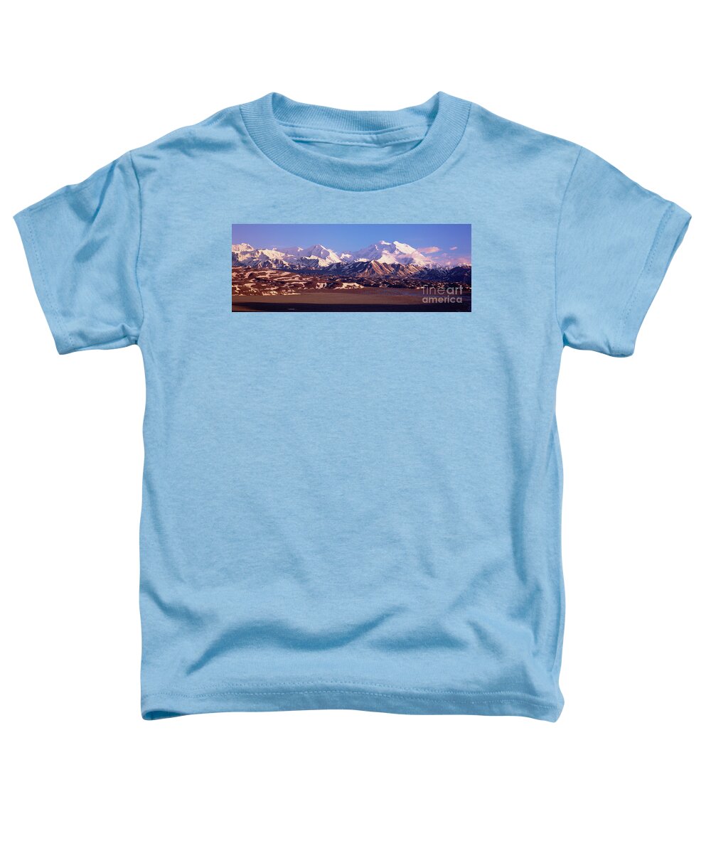 00340714 Toddler T-Shirt featuring the photograph Mt Denali In Spring Snow by Yva Momatiuk John Eastcott