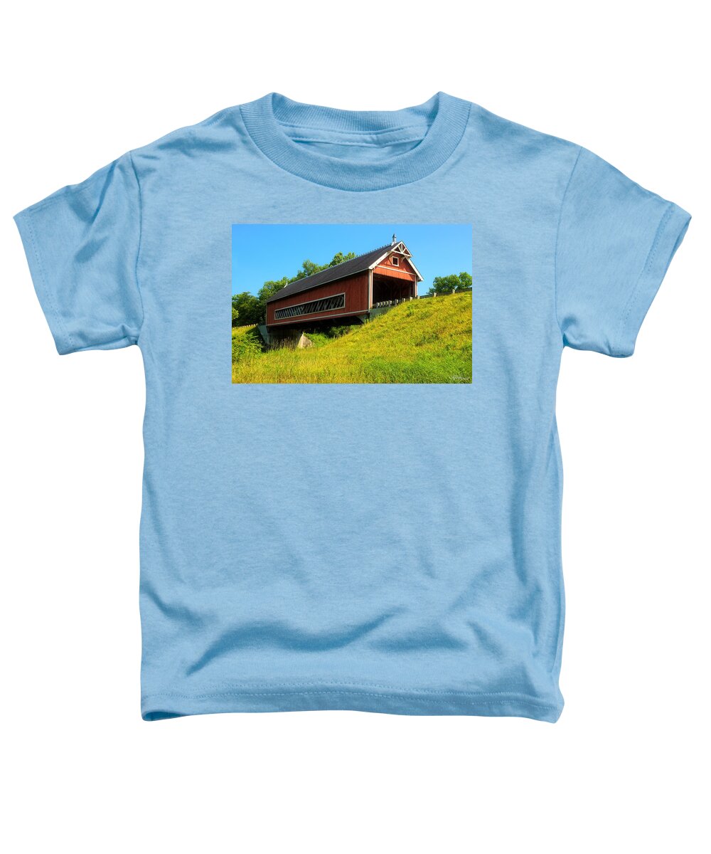 Bridge Toddler T-Shirt featuring the photograph Netcher Road Bridge by Skip Tribby