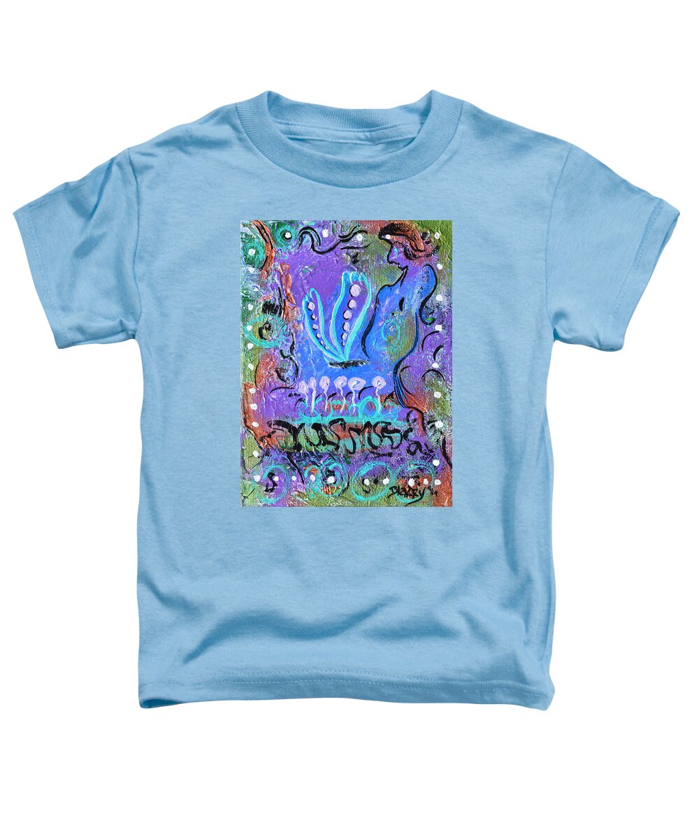 Reborn Toddler T-Shirt featuring the painting New Life by Donna Blackhall