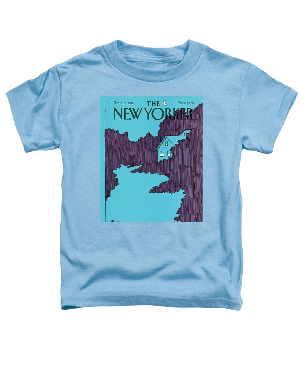 House Toddler T-Shirt featuring the painting New Yorker September 21st, 1981 by Arthur Getz